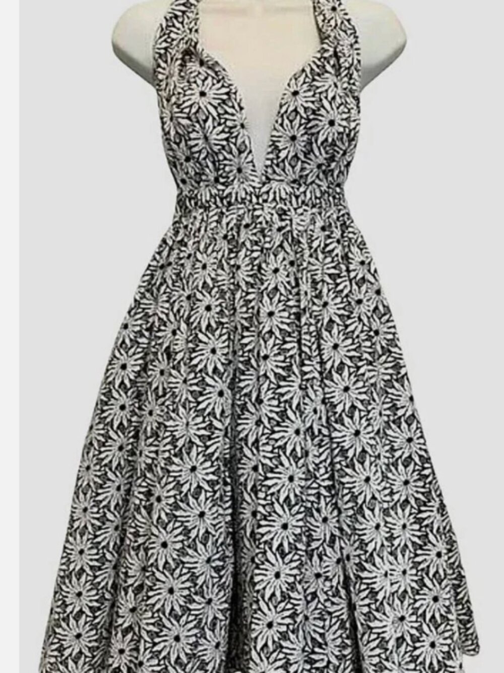John Paul Gaultier for Target Eyelet Daisy Halter Dress Resort/Party/Summer - 7